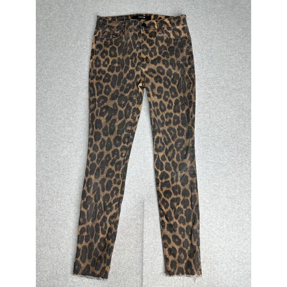 JOE's Jeans Womens 26 28x26 Brown The Charlie High Rise Skinny Ankle Leopard